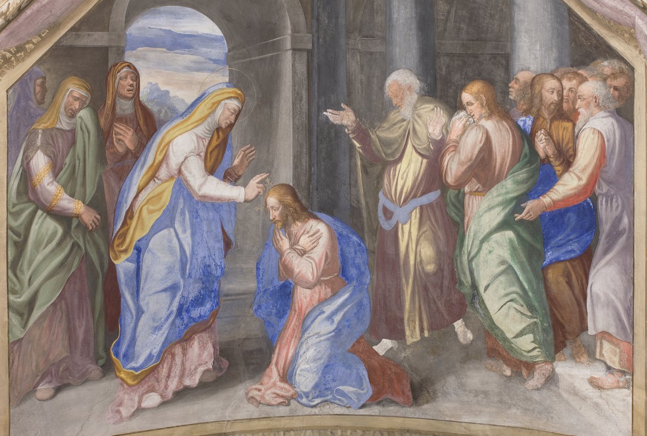 Cenas da vida da Virgem Maria, detalhe de 3498750 de Michelangelo Carminati