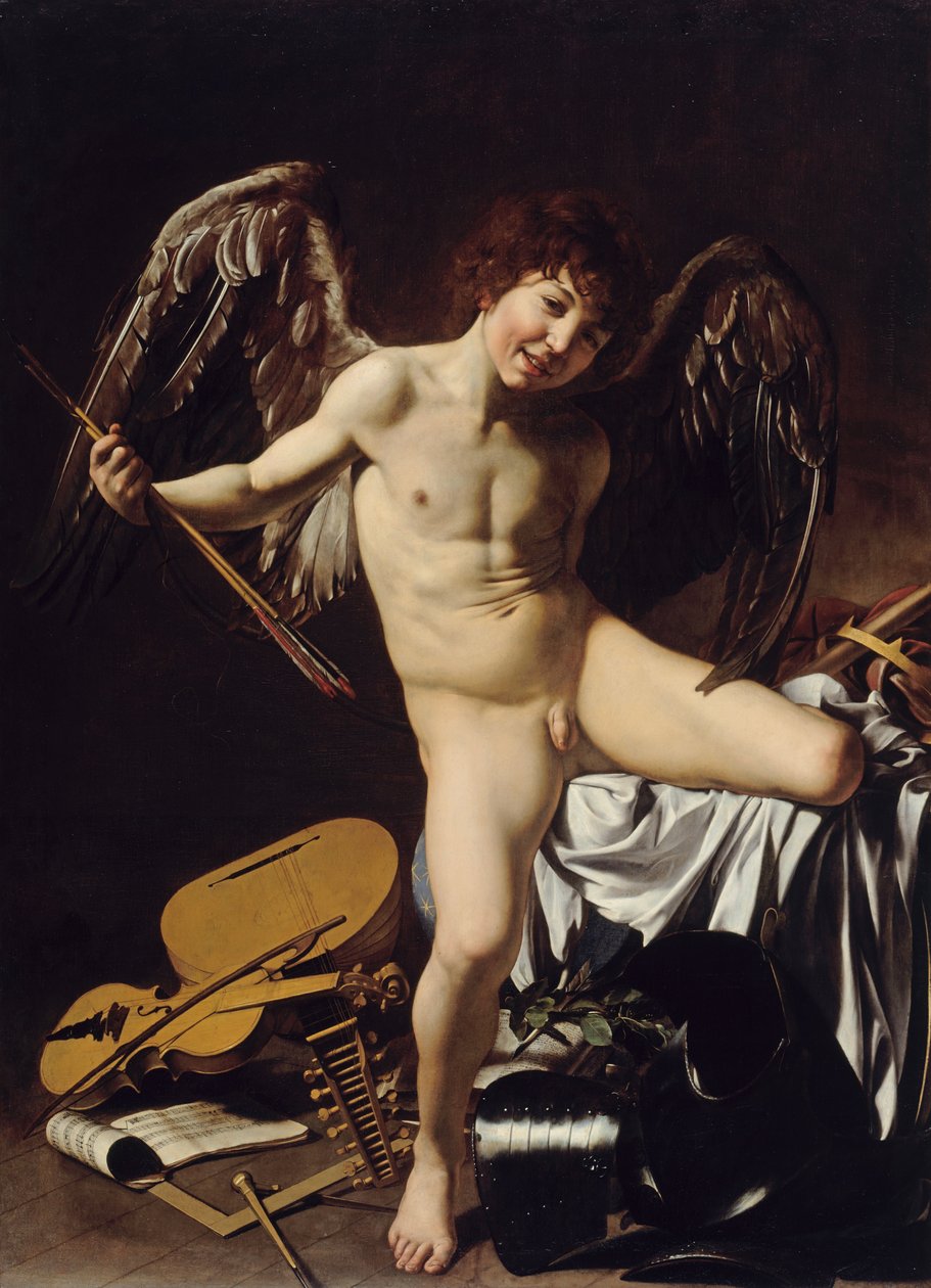 Cupido como Victor de Michelangelo Merisi Caravaggio