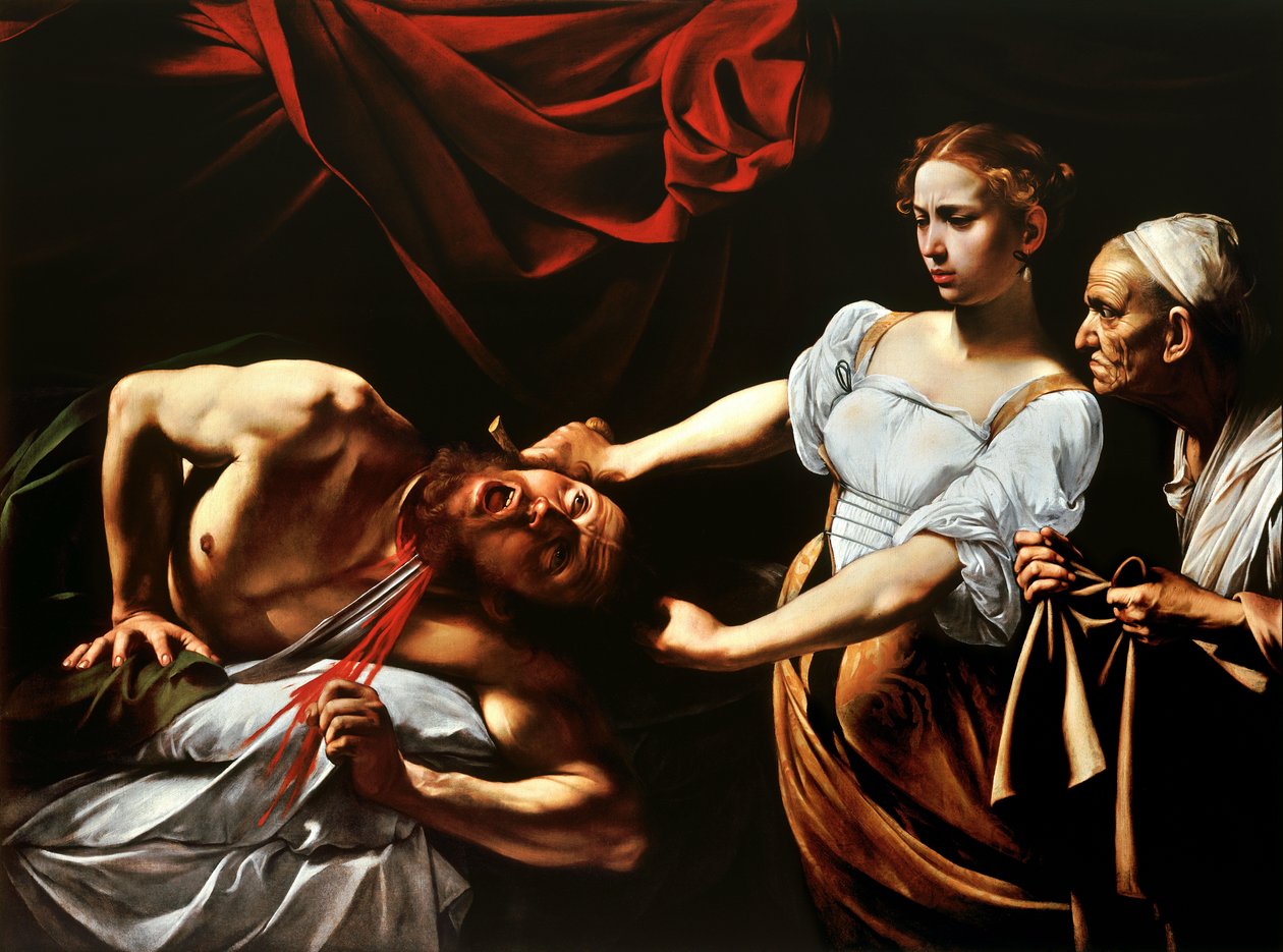 Judith decapitando Holofernes de Michelangelo Merisi Caravaggio