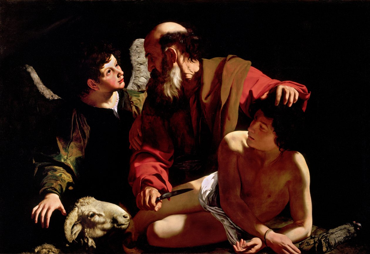 Sacrifício de Isaac de Michelangelo Merisi Caravaggio