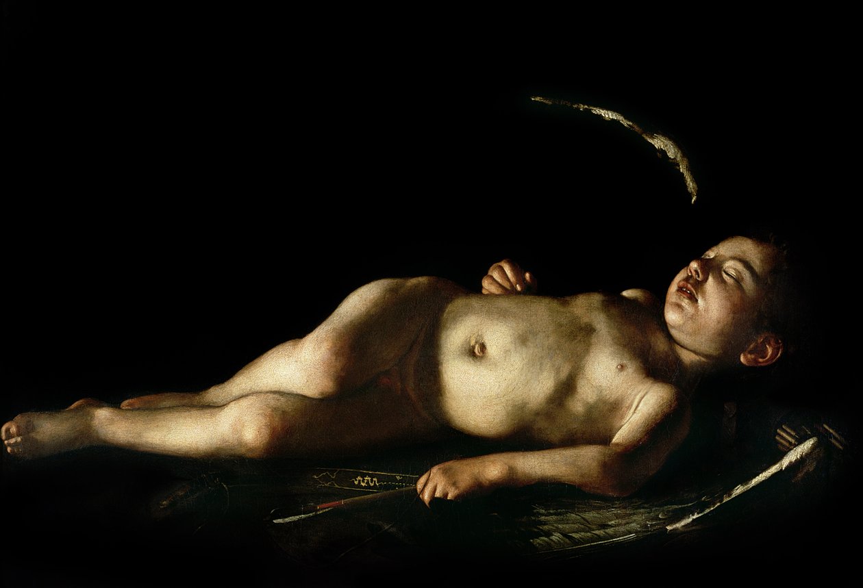 Cupido adormecido, 1608 de Michelangelo Merisi Caravaggio