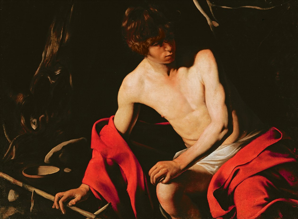 São João Batista, c.1598-99 de Michelangelo Merisi Caravaggio