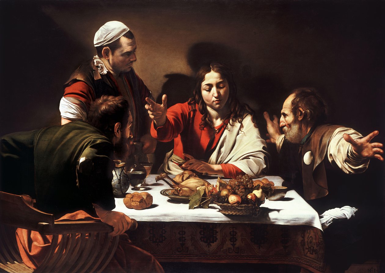 Ceia em Emaús de Michelangelo Merisi Caravaggio