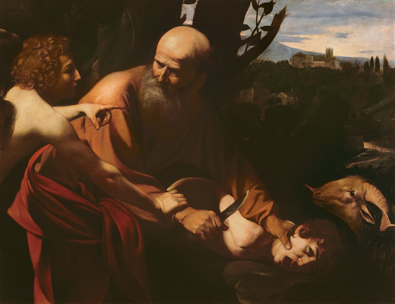 O sacrifício de Isaac, 1603 de Michelangelo Merisi Caravaggio