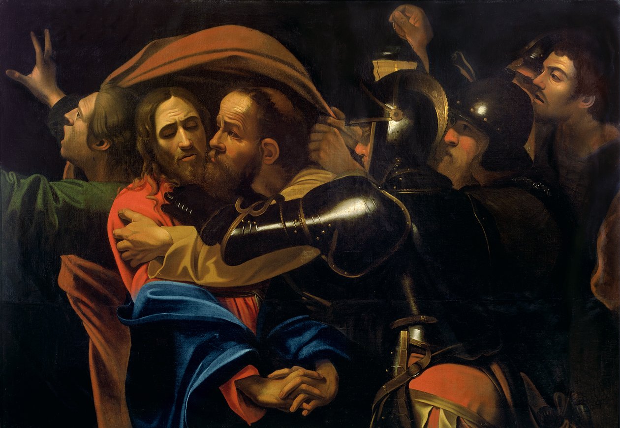 A tomada de Cristo de Michelangelo Merisi Caravaggio