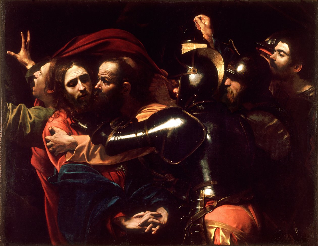 A tomada de Cristo de Michelangelo Merisi Caravaggio