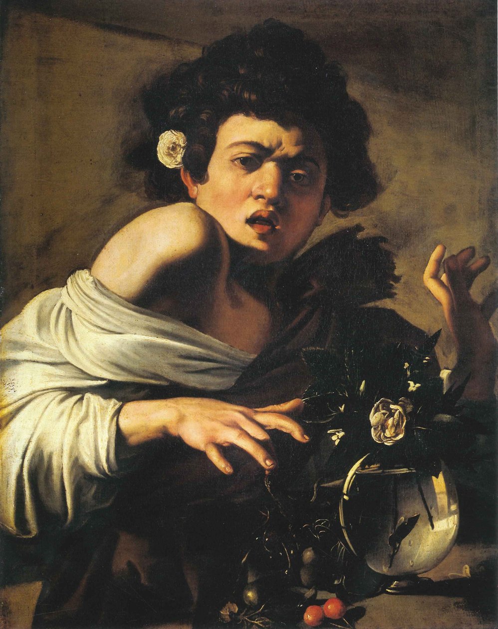 Menino mordido por um lagarto, 1596-97 de Michelangelo Merisi Caravaggio