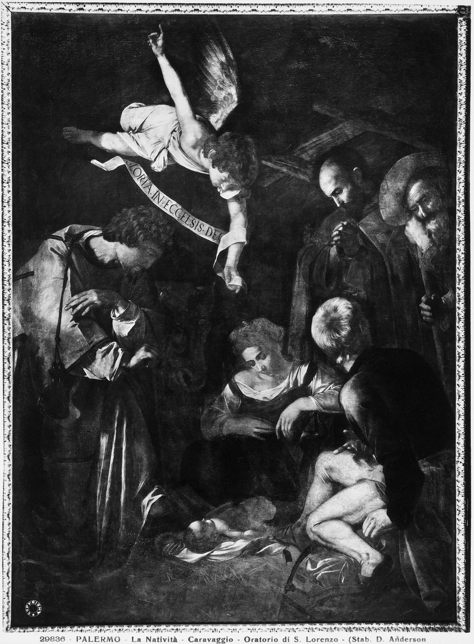Natividade, 1609 de Michelangelo Merisi Caravaggio