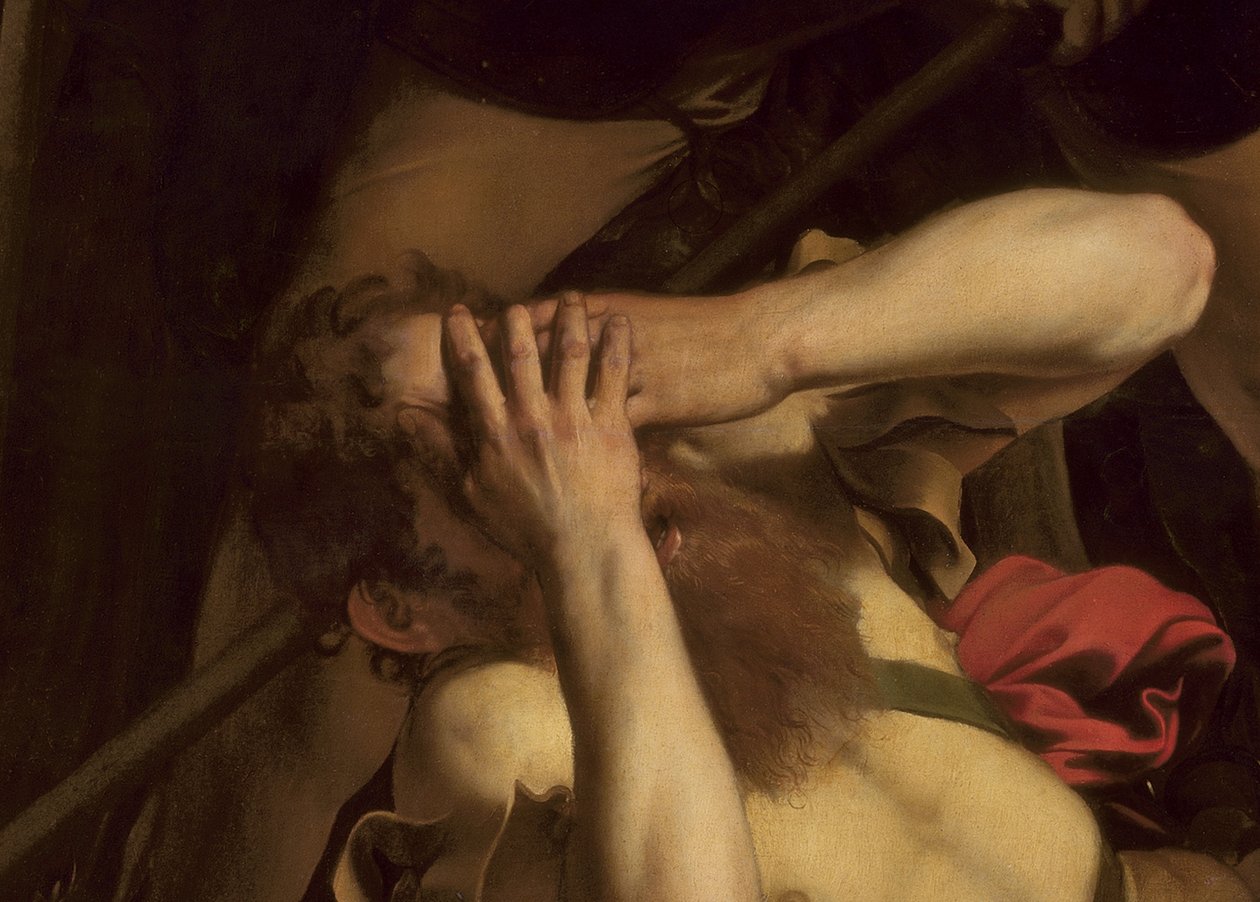 A Conversão de São Paulo (detalhe de 355364) de Michelangelo Merisi Caravaggio