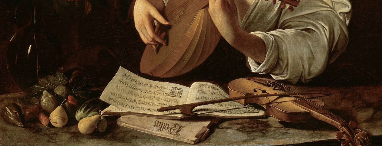 O tocador de alaúde, c.1595 de Michelangelo Merisi Caravaggio
