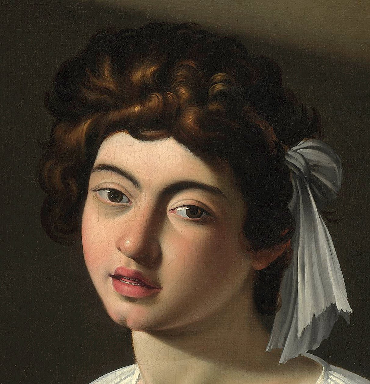 The Lute Player, c.1595, detalhe de Michelangelo Merisi Caravaggio