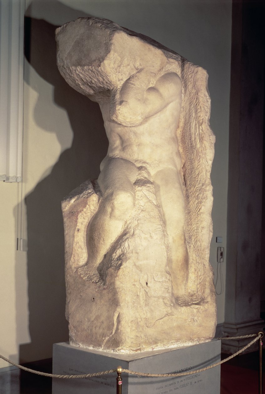 Escravo "Atlas", c.1520-23 de Michelangelo Buonarroti