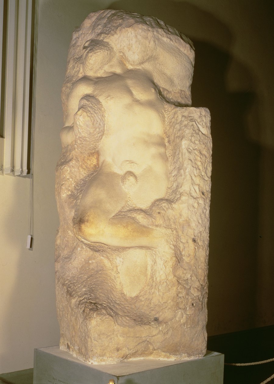 Awakening Slave, c.1520-23 (mármore) de Michelangelo Buonarroti