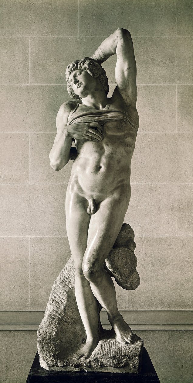 Em cativeiro, diz o escravo moribundo. de Michelangelo Buonarroti