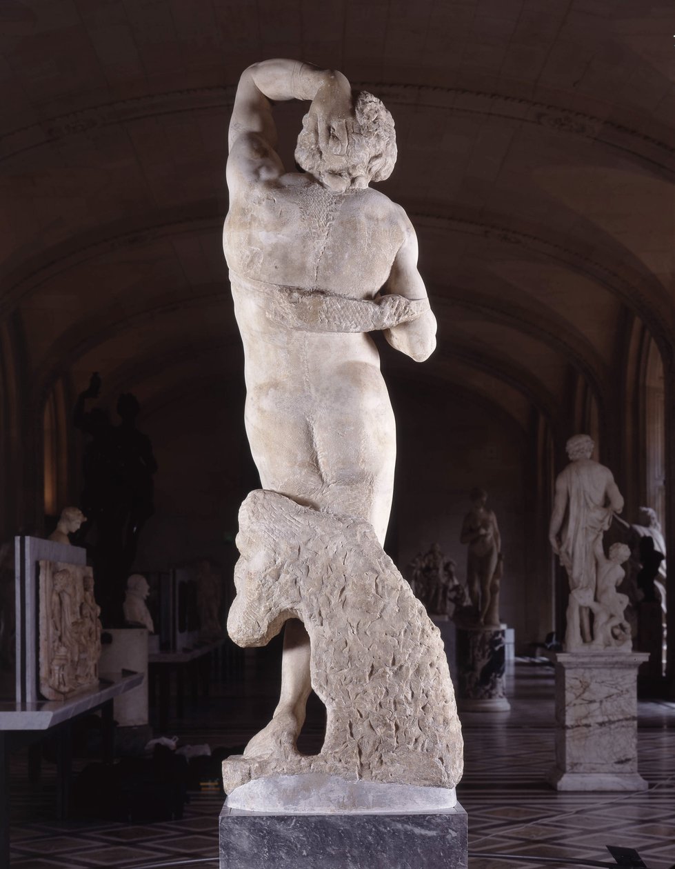 Em cativeiro, conhecido como O Escravo Moribundo de Michelangelo Buonarroti