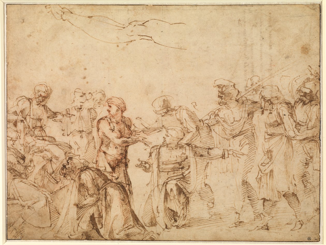 Cristo antes de Pilatos de Michelangelo Buonarroti