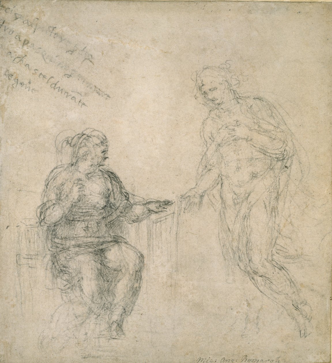 Cristo despedindo-se de sua Mãe depois da Ressurreição, século XVI de Michelangelo Buonarroti
