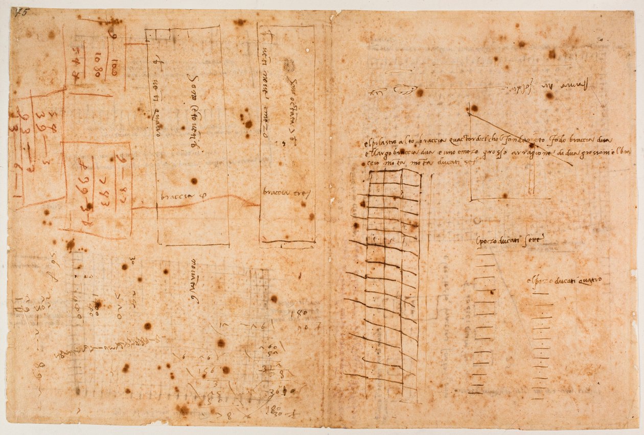 Contagens de trabalhos de alvenaria de Michelangelo Buonarroti