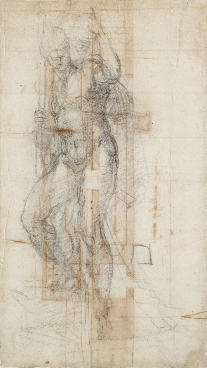 Figura de Cristo subindo do túmulo, c1490-1560 de Michelangelo Buonarroti