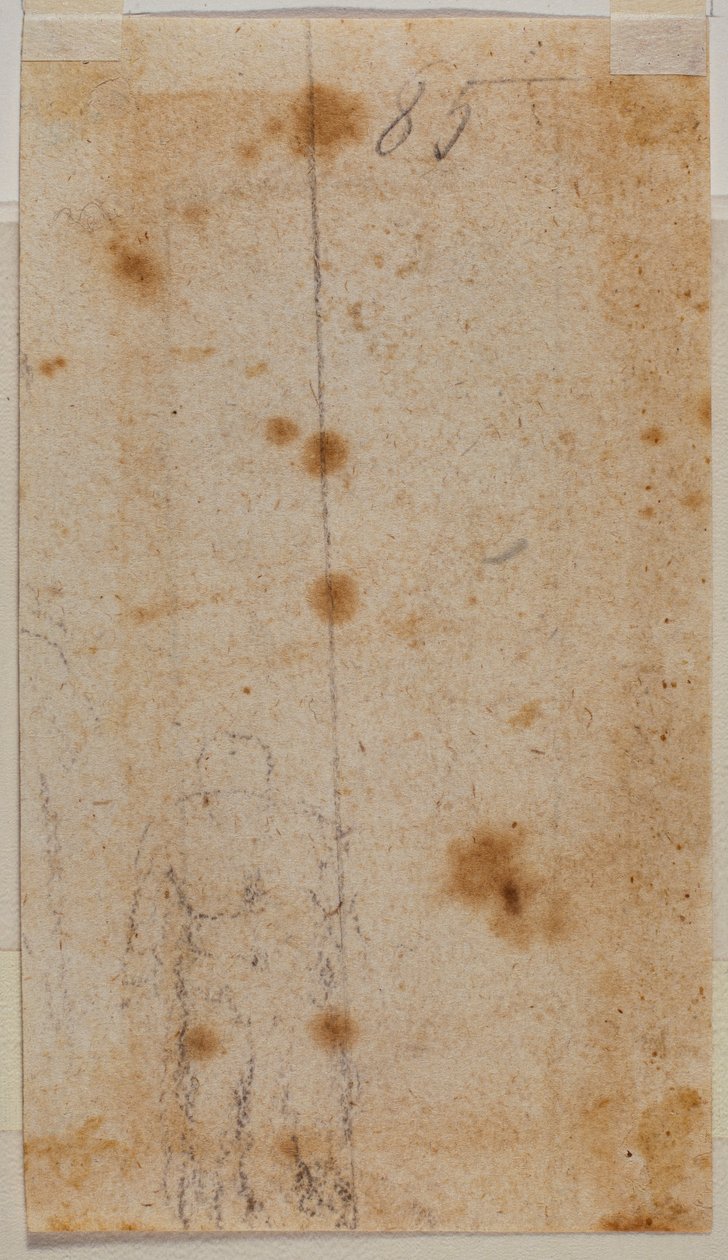 Esboço de figura de Michelangelo Buonarroti