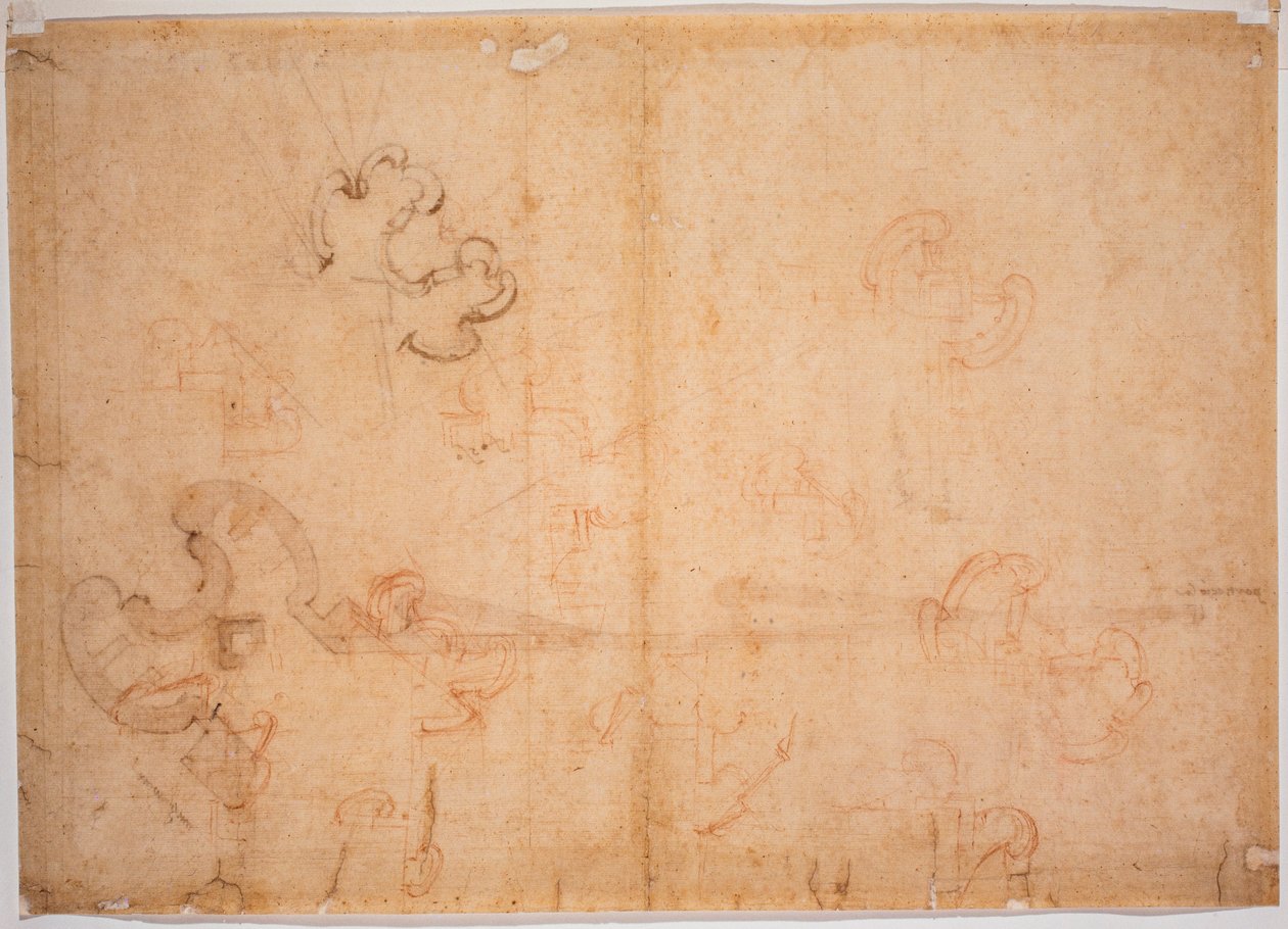 Projeto de fortificação para portão de canto de Michelangelo Buonarroti