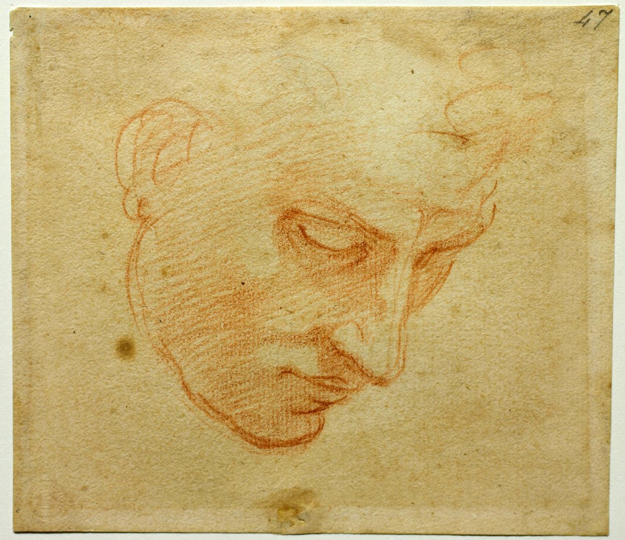 Estudo principal do teto da Capela Sistina, ca 1509-1510 de Michelangelo Buonarroti