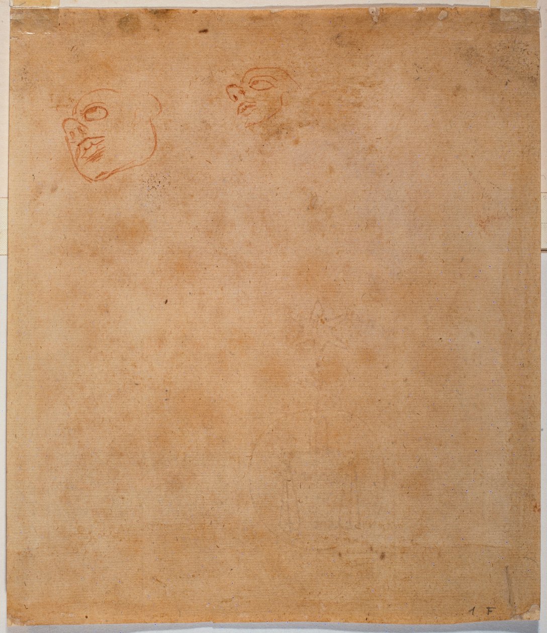 Estudo de cabeça para o Jonas da Sistina de Michelangelo Buonarroti