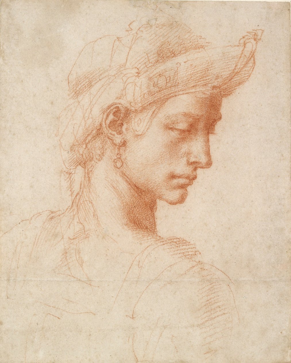 Cabeça Ideal, final do século XV - início do século XVI de Michelangelo Buonarroti