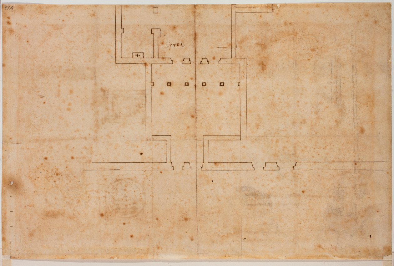 Plano infra-ambiental de San Silvestro in Capite de Michelangelo Buonarroti