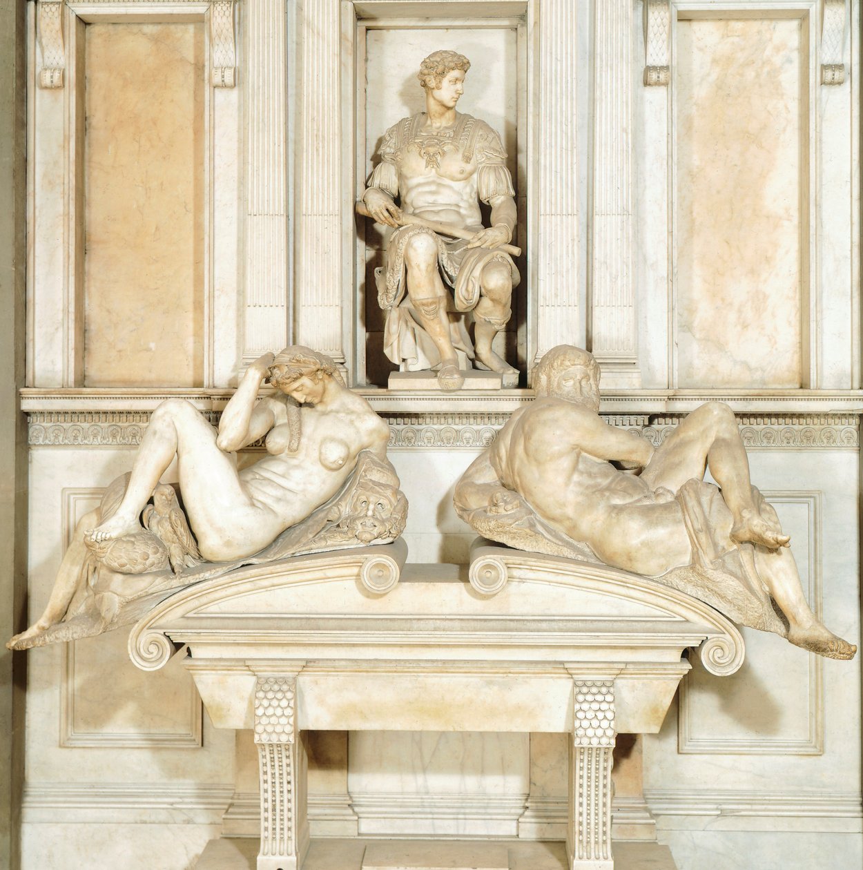 Itália, Florença, Nova Sacristia na Capela Medici da Basílica de São Lourenço em Florença (Patrimônio Mundial da UNESCO) de Michelangelo Buonarroti