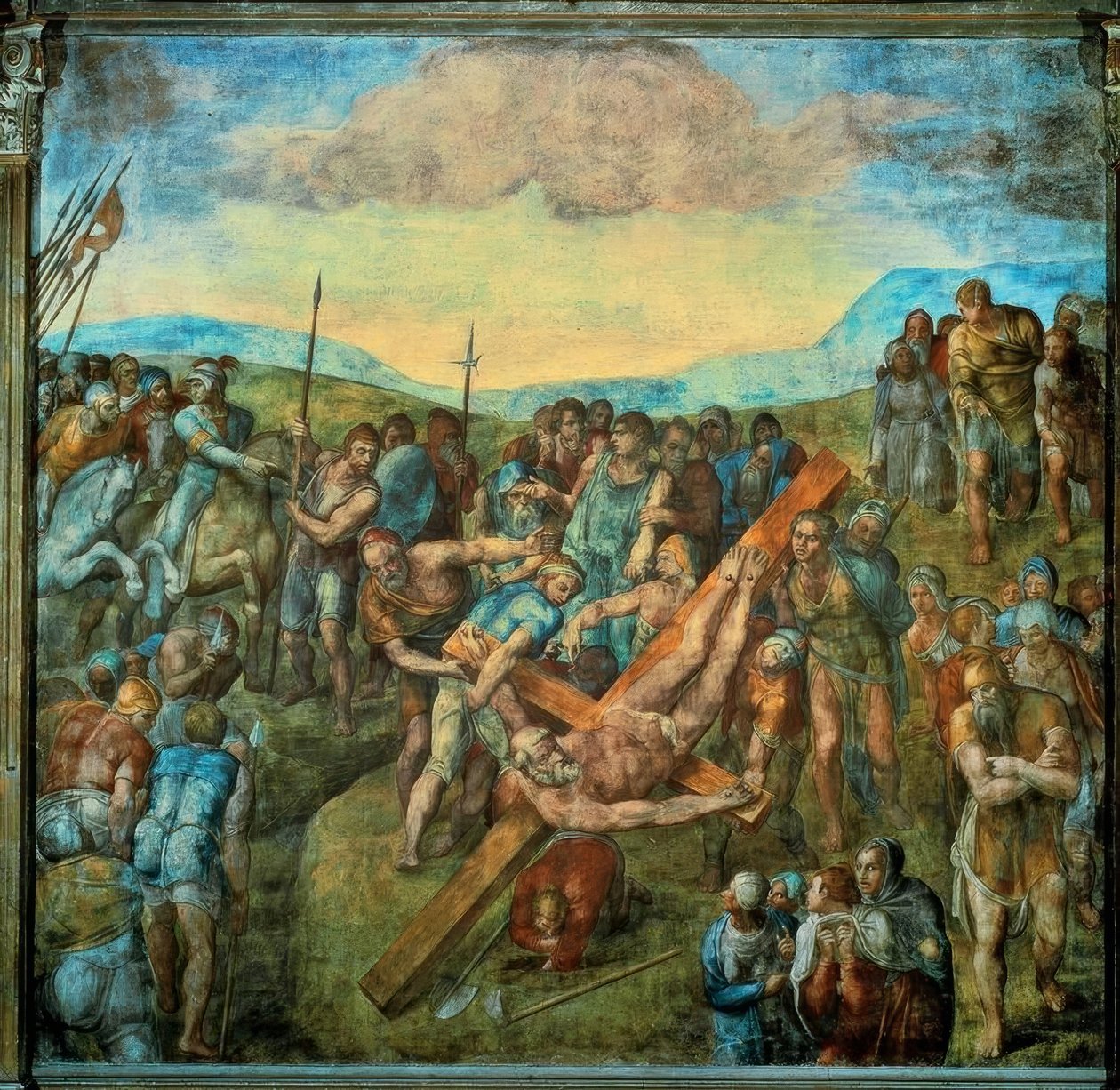 Crucificação de Pedro de Michelangelo Buonarroti