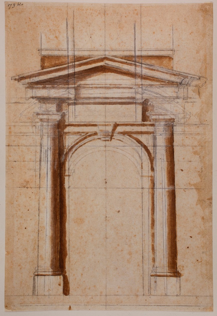 Estudo de portal de Michelangelo Buonarroti