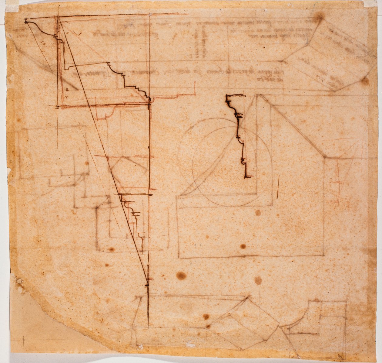 Perfis de entablamento de Michelangelo Buonarroti