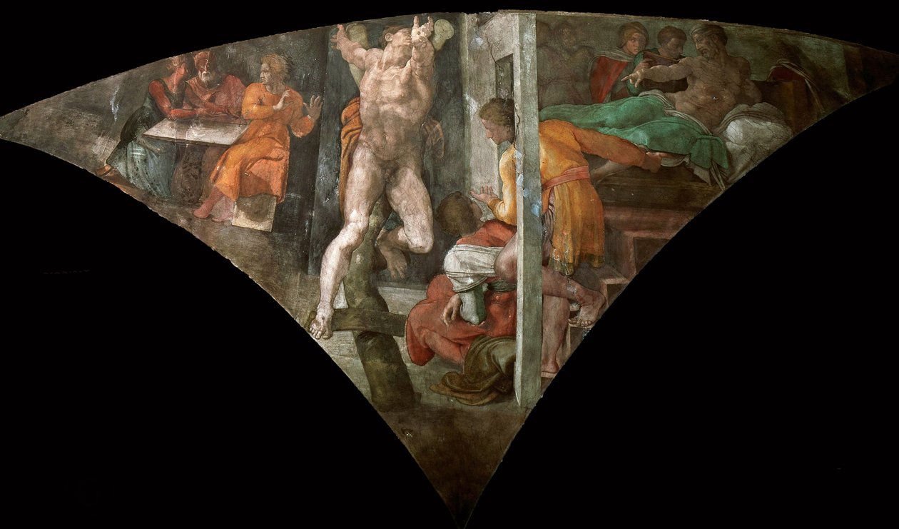 Castigo de Hamã de Michelangelo Buonarroti