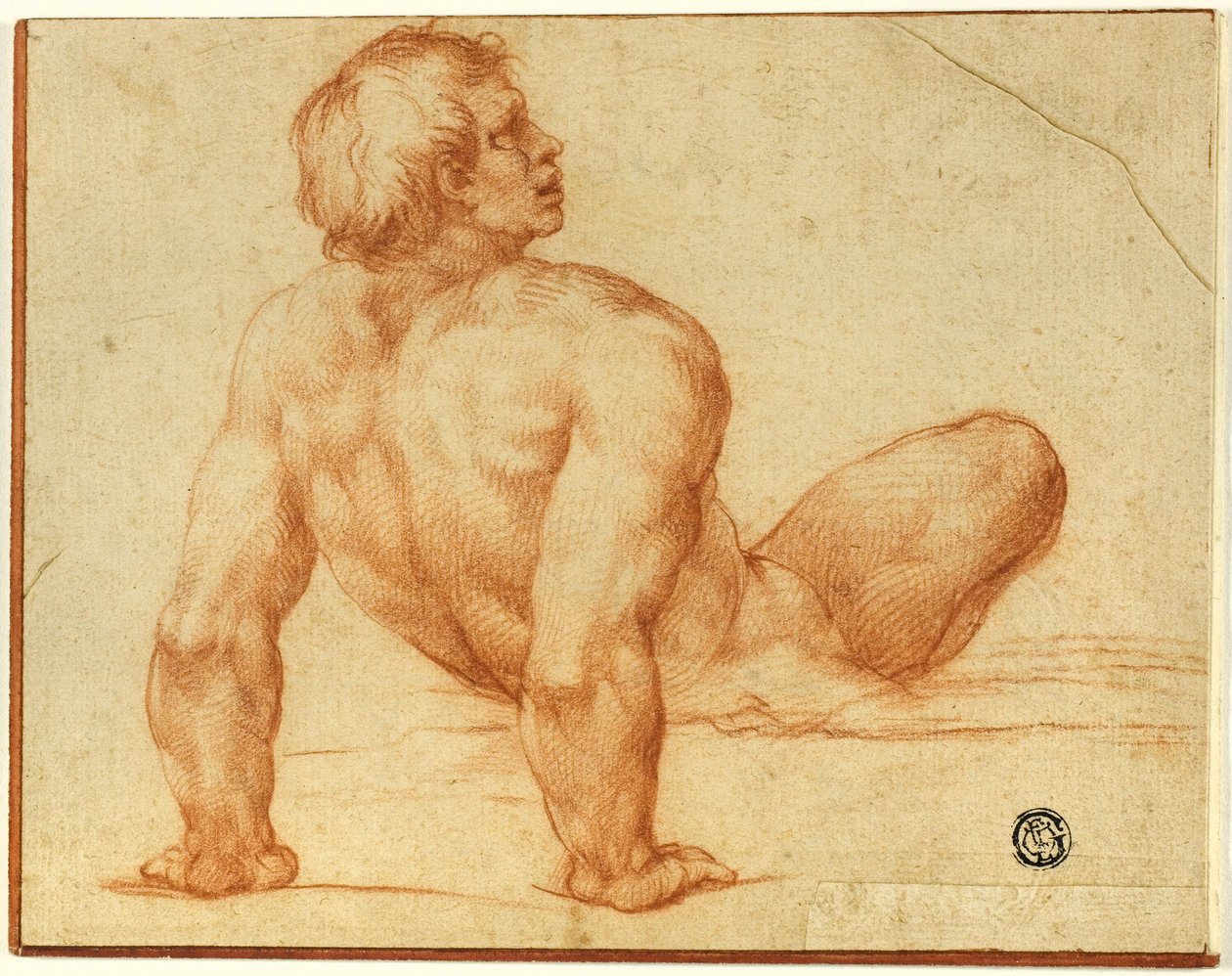 Nu Masculino Sentado de Michelangelo Buonarroti