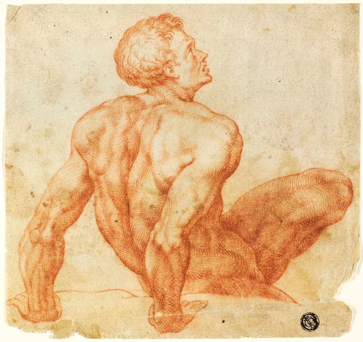 Nu Masculino Sentado de Michelangelo Buonarroti