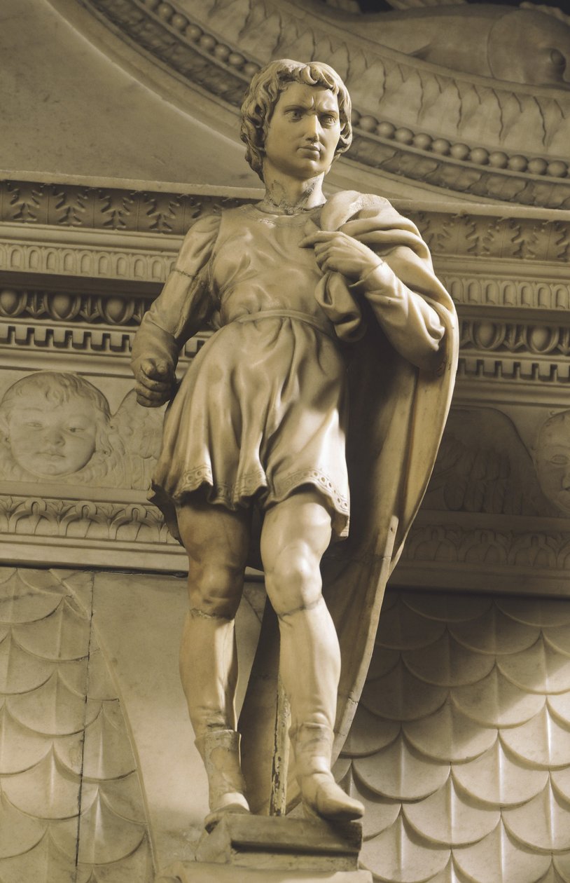 São Próculus, de Michelangelo (1475-1564), Igreja de São Domingos em Bolonha, Emilia Romagna de Michelangelo Buonarroti