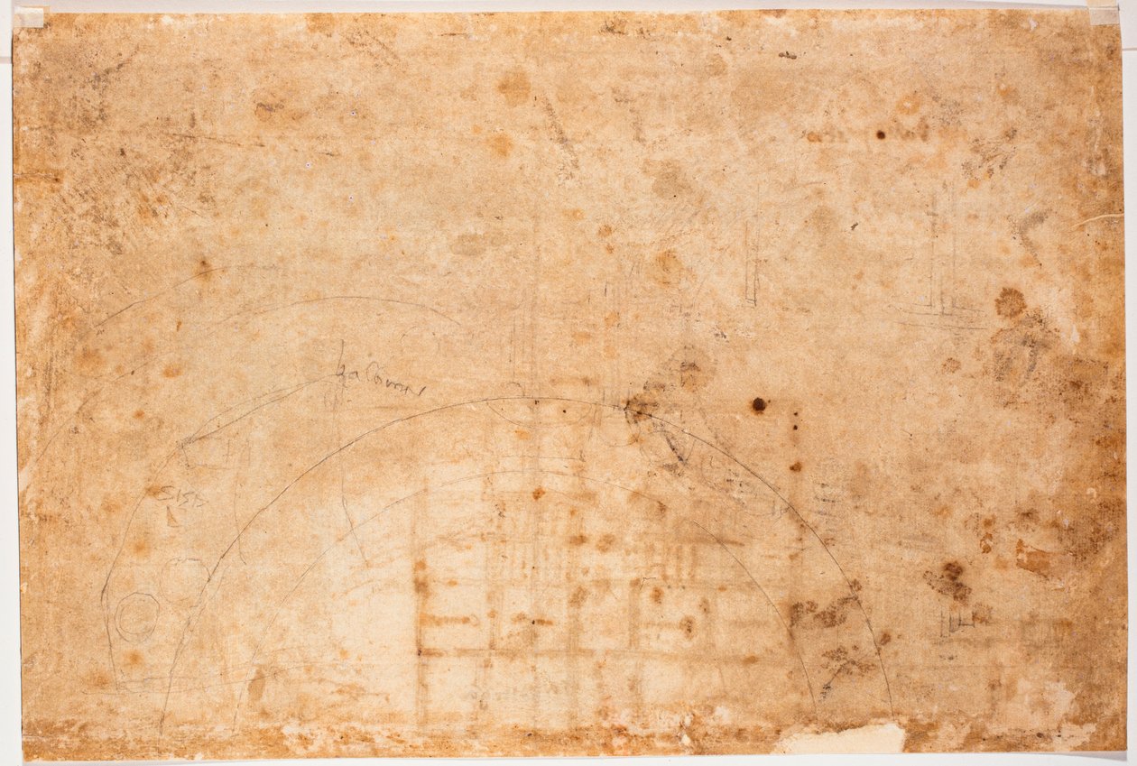 Estudos para a cúpula de São Pedro de Michelangelo Buonarroti