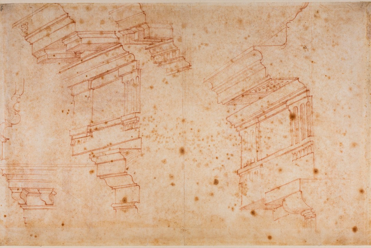 Estudos a partir de monumentos romanos de Michelangelo Buonarroti