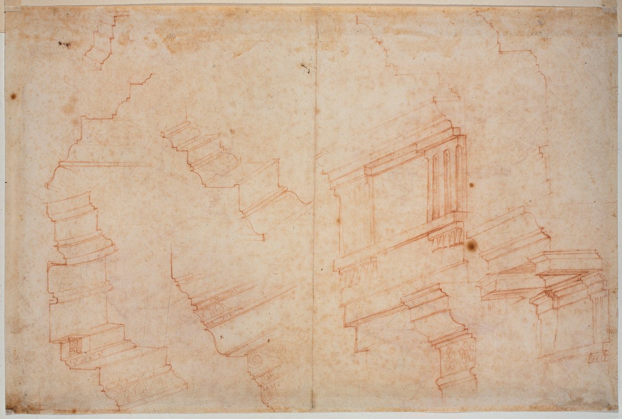 Estudos a partir de monumentos romanos de Michelangelo Buonarroti