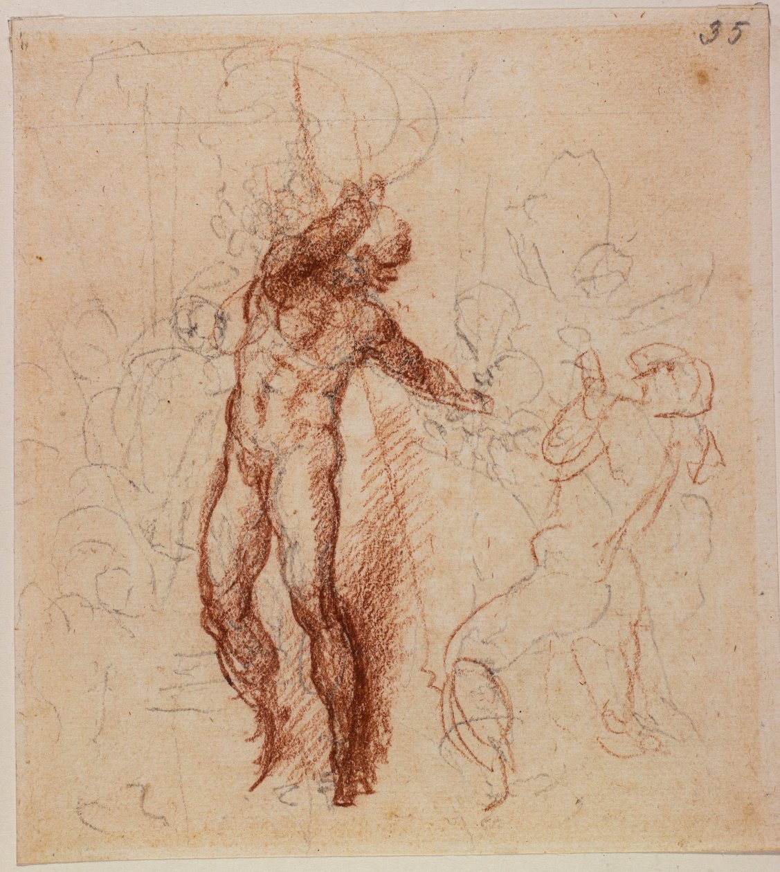 Estudo para um Cristo no Limbo de Michelangelo Buonarroti