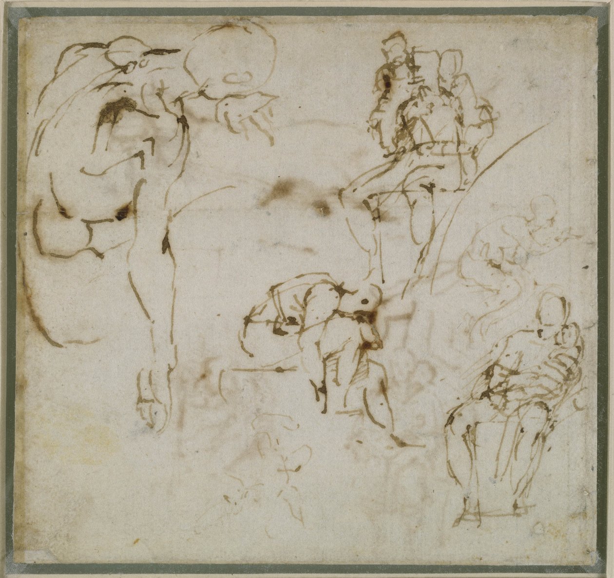 Estudo de Figuras, c.1511 de Michelangelo Buonarroti