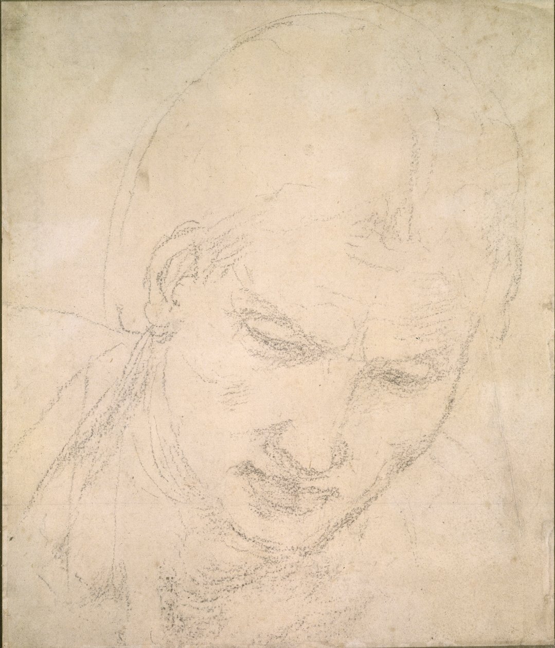 Estudo de uma cabeça, c1490-1560 de Michelangelo Buonarroti