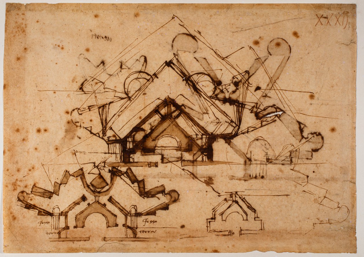 Estudo da fortificação de Michelangelo Buonarroti