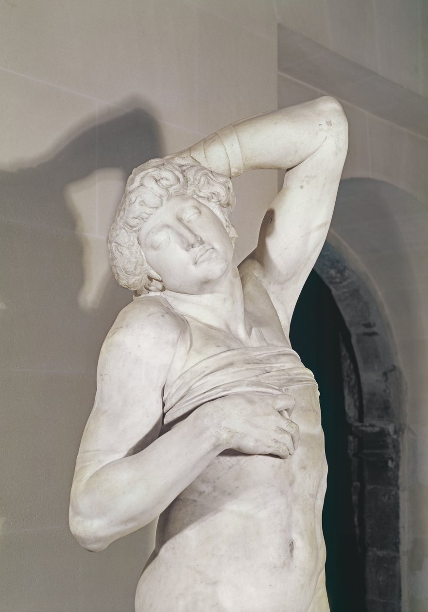 O escravo moribundo, 1513-15 de Michelangelo Buonarroti