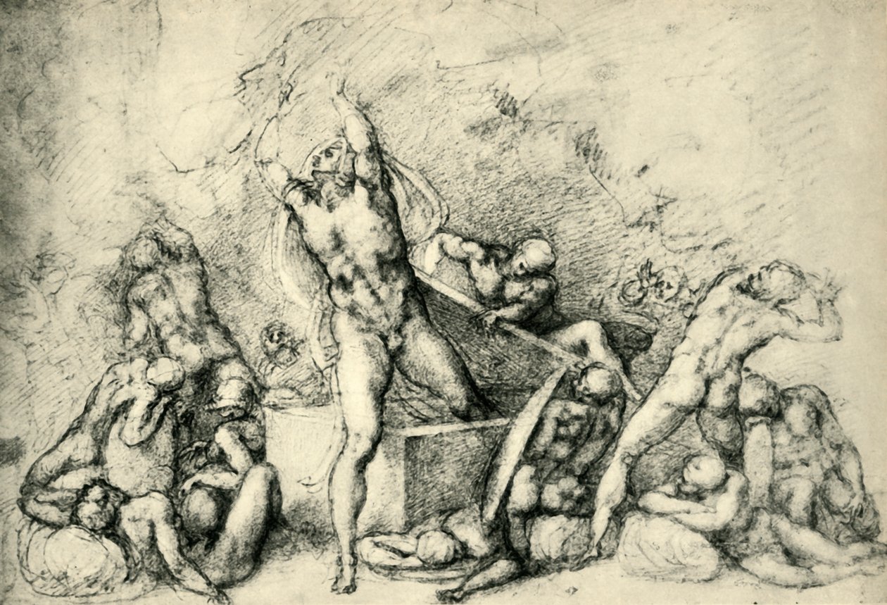 A Ressurreição, c1532, 1943. de Michelangelo Buonarroti
