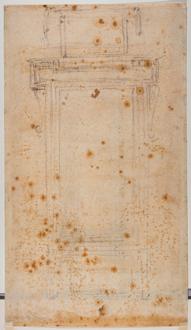 Conceção e estudos de janelas para o recinto da Laurentian de Michelangelo Buonarroti