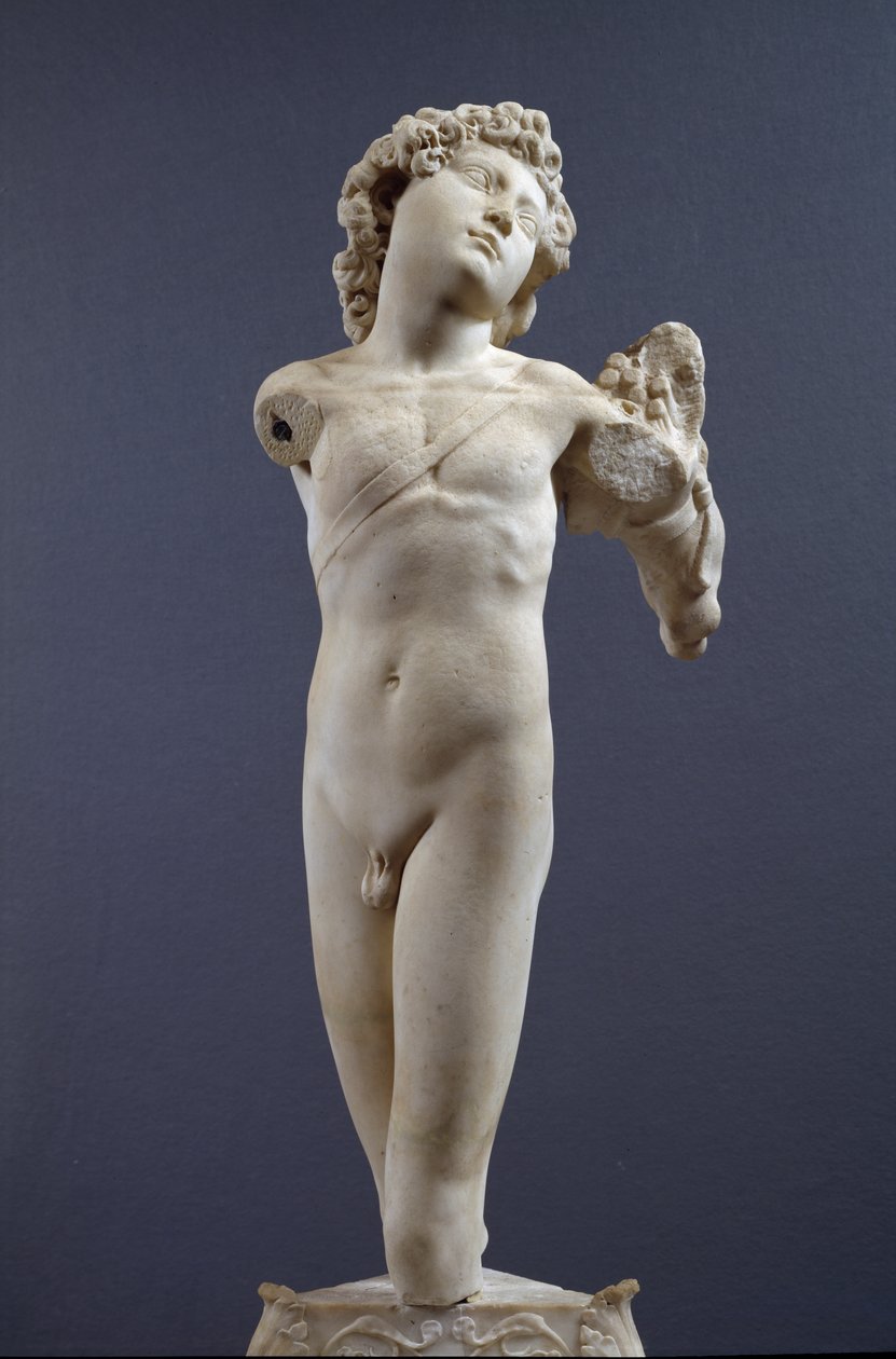 Arqueiro jovem, c.1490 (mármore) de Michelangelo Buonarroti