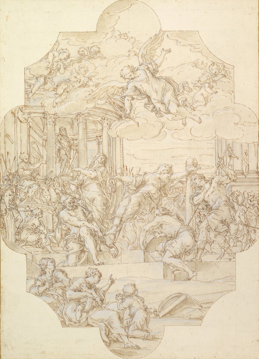 O Martírio de Santa Anastácia, 1721. de Michelangelo Cerruti