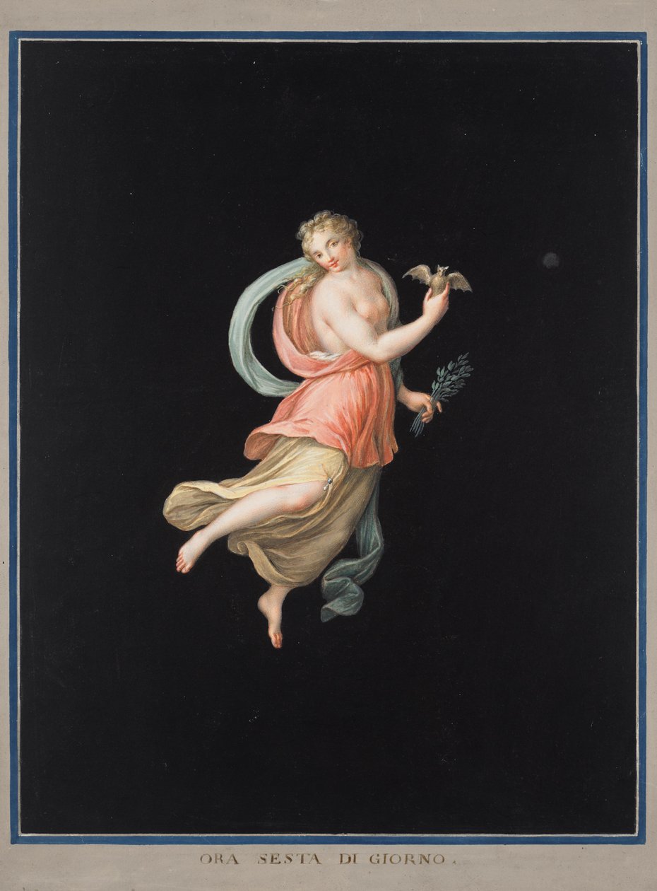 Alegoria feminina da noite de Michelangelo Maestri